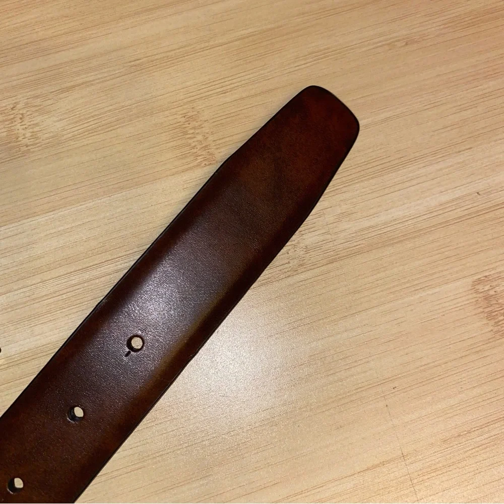 NEF Mens Black Manmade Leather Belt Size 34